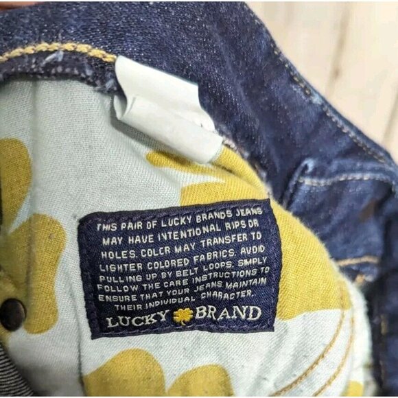 Lucky Sweet Jean Bootcut Jeans Women's 2/ 0 Dark Wash Boho Western Disco - Picture 12 of 14